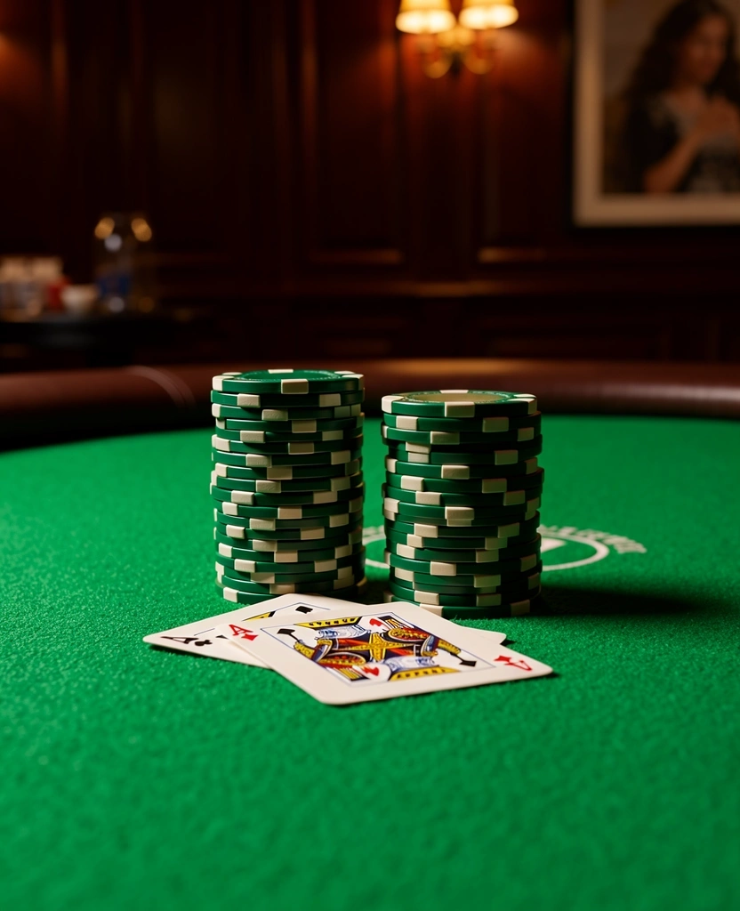 Table de poker professionnelle